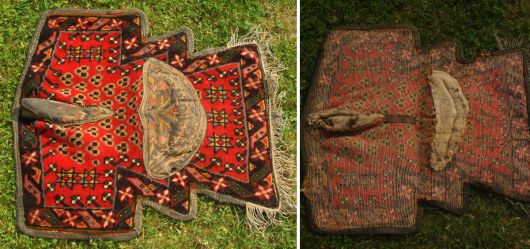 Handmade saddle blanket 1920-1930