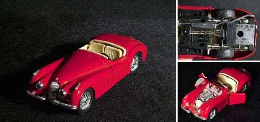 Red Jaguar convertible XK 120