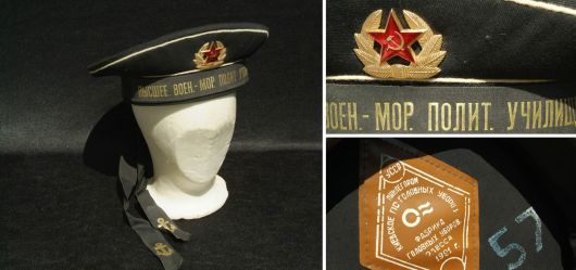 Soviet NAVY Naval Fleet Sailor Uniform Visorless Hat Cap