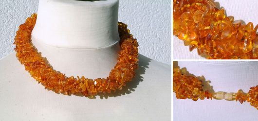 Big baltic amber necklace