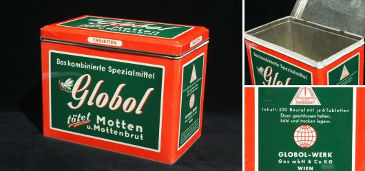 Blechdose mit schnen Werbemotiv