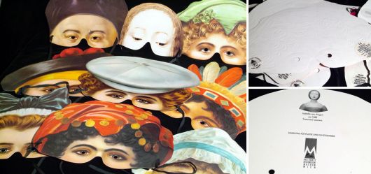 Vintage masks in Victorian style; 1980s