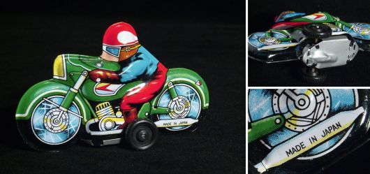 Blechspielzeug Motorrad Made in Japan