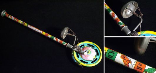 Rare tin toy  Wheel with bell 1960 - 1970