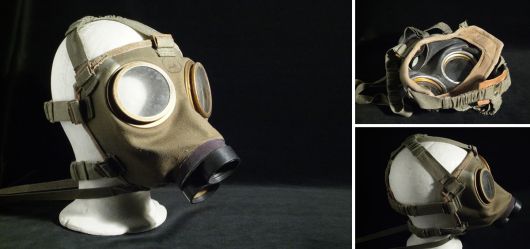 Ungarische Gasmaske fr den aktiven Zivilschutz 1976