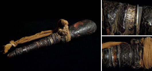 African medicine container made of horn first half of the 20th century;