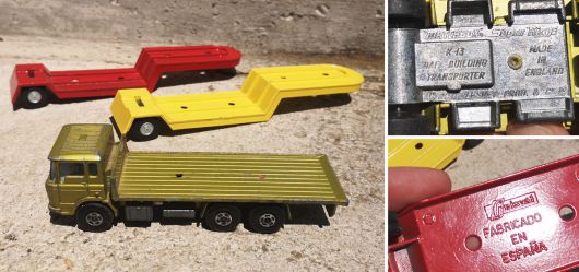Konvolut Spielzeug LKW Building Transporter  LKW-Anhänger