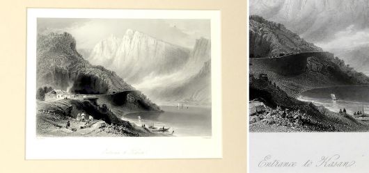 Original steel engraving 1850