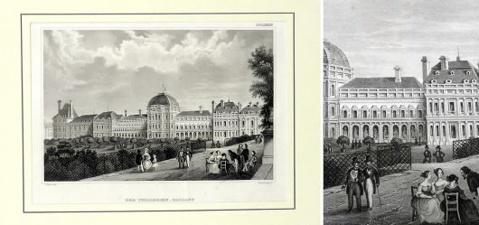 Der Tuillerien Palast in Paris 1840