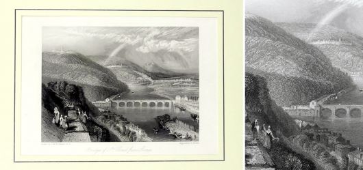 Bridge of St Cloud from Svres around 1850