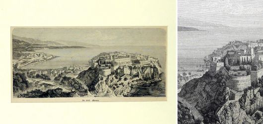 Monaco, city view late 19th century