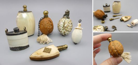 Naturalistic perfume bottles and snuffbottles
