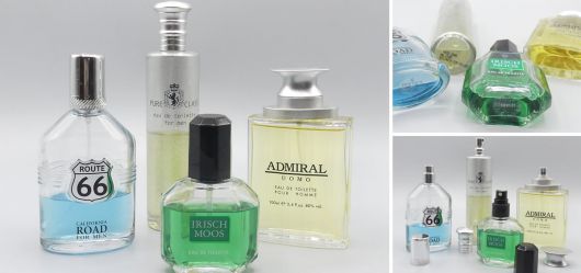 Parfümflaschen für Herren, Ende 20. Jahrhundert