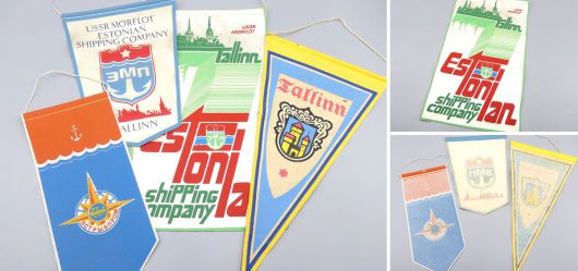 Small collection of old pennants from Estonia