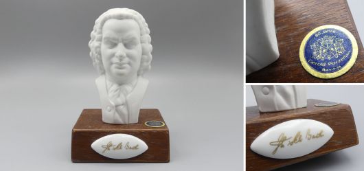 Johann Sebastian Bach Porzellan-Büste
