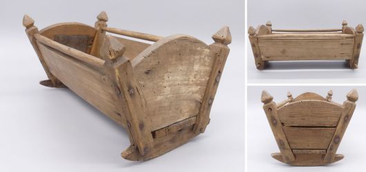 Old Biedermeier dolls cradle circa 1850