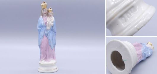 Mary and the child Jesus made of porcelain around 1900