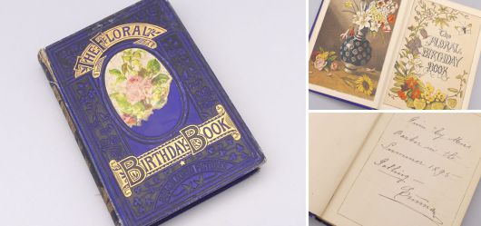 Geburtstagsbuch aus der Zeit um 1880 - 1890