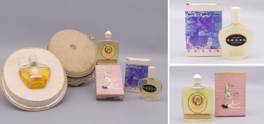 Drei originale Parfmflaschen von Gustav Lohse LELIA 19151960