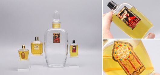 Myrurgia Sammlerset mit 4 seltenen Flakons aus den Jahren 1930 bis 1970