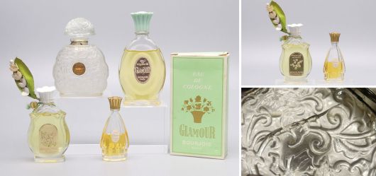 Bourjois Parfumflaschen das die Eleganz und den Zauber des MidCentury