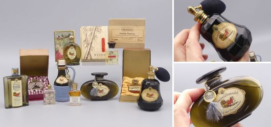 Zehn historischen Parfumflaschen des Hauses J. G. Mouson & Co. 1920er und 1950er