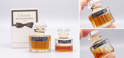 Balenciaga Luxus-Duo QUADRILLE Parfum Miniatur 1960er  1970er