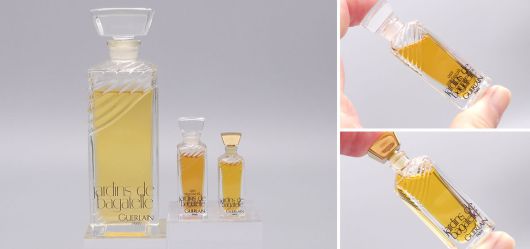3 Vintage Guerlain Jardins de Bagatelle Parfmflaschen