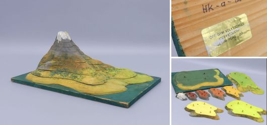 Topographisches 3D-Reliefmodell Mitte 20. Jahrhundert