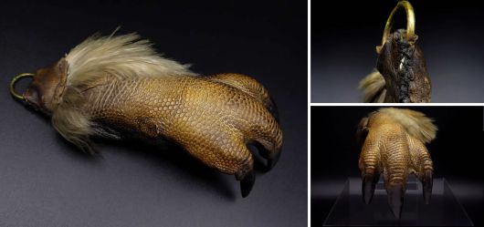 Pinguinfu�-Talisman einer polaren Expedition ca.1930er