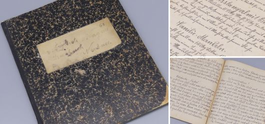 Handgeschriebenes Kochbuch (Deutsch) der Greti Wagner um 1900 bei Linz