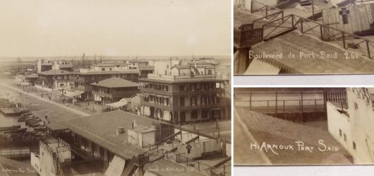 Albumin Foto, Boulevard de Port Said, �gypten, Ross Munro, Hippolyte Arnoux, Sp�tes 19. Jahrhundert