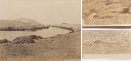 Albumin Foto, Sueskanal, �gypten Courbe de Chantier, Historische Ansicht, um 1875