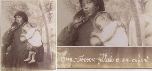 Albumin Foto, Femme Fellah Et Son Enfant, Orientalismus, sp�tes 19 Jahrhundert