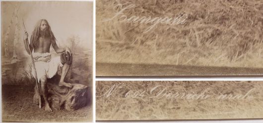 Albumin Foto, Zangaki, Derviche Arabe, seltene Studioinszenierung, um 1880