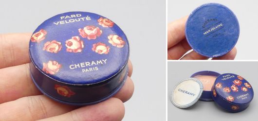 Art Deco Rouge-Dose von Cheramy, Paris, Fard Veloute, Marjolaine, Art D�co / Mid-Century