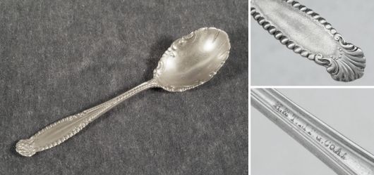 Plenty ornamented cream spoon