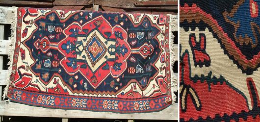 Bidjar woven carpet from Persia