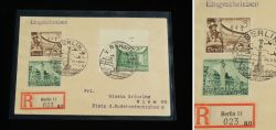 2 special stamps of letter, from national postage stamps exhibition
