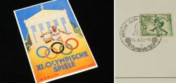 Olympiade Postkarte farbig