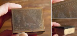 Old rare stamp printing plate