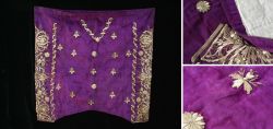 Osmanische Herren-Hose aus violettem Samt 19. Jahrhundert
