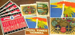 Vintage advertising stickers