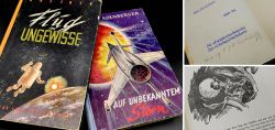 Zwei alte Science Fiction Bcher aus den 50er Jahren