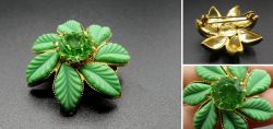 Old flower brooch from the 20th century