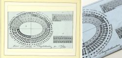 Ground and elevation of the amphitheater of Nîmes 1818