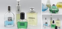 Perfume bottles for men, late 20th century