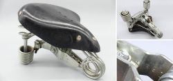 Ladies leather bicycle saddle of the brand Lepper Model Primus