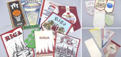 Small collection of old pennants from Latvia