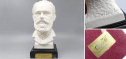 Alte Tschaikowski Bste aus Biskuitporzellan